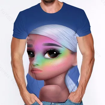 Ariana Grande 3D Print T Shirt 2020 M. Vyras Moteris Mados Tees Harajuku Streetwear Spausdinti Viršūnes & Tees Vasaros Trumpas Rankovėmis Tee Viršūnės