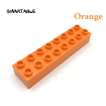 Smartable Didelis Plytos 2x8 Statybinių Blokų Dalys Suderinamos Visų Markių Duplo Kūrybiniai Žaislai Vaikams Mažo Amžiaus Dovana 10vnt/Set