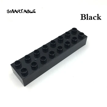 Smartable Didelis Plytos 2x8 Statybinių Blokų Dalys Suderinamos Visų Markių Duplo Kūrybiniai Žaislai Vaikams Mažo Amžiaus Dovana 10vnt/Set