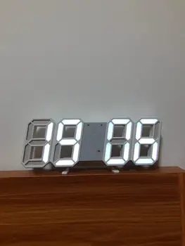 Skaitmeninis Sieninis Laikrodis LED Skaitvardis, 3D LED Skaitmeninis Laikrodis už Kambarį Dekoro, Virtuvės Laikrodis su Dimeris