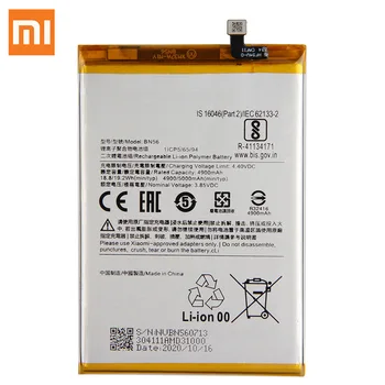 Originalią Bateriją Už Xiaomi POCO M2 Pro Redmi 9A 9C BN56 Originali Telefono Baterija 5000mAh