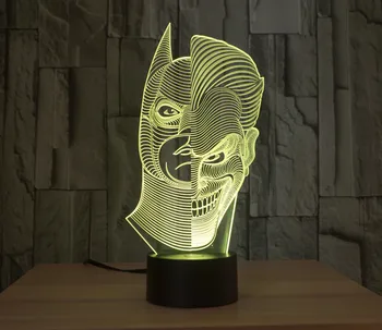 [Septynių Neon]nemokamas Pristatymas du kartus, su kuriomis susiduria žmogus, Akrilo 7Colors Stalo Lempos 3D Lempos Naujovė Led Nakties Šviesos Millennium Falcon Šviesos