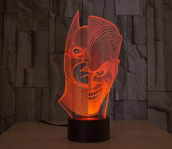 [Septynių Neon]nemokamas Pristatymas du kartus, su kuriomis susiduria žmogus, Akrilo 7Colors Stalo Lempos 3D Lempos Naujovė Led Nakties Šviesos Millennium Falcon Šviesos