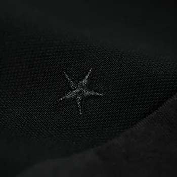 KUEGOU 2020 m. Rudenį, Medvilnė, Siuvinėjimo Kratinys Black Marškinėliai Vyrams Marškinėlius ilgomis Rankovėmis Marškinėliai, Vyras Plius Dydis T-shirt 88043