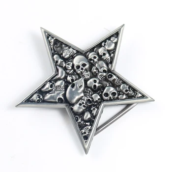 Žvaigždės Formos Sagtis Kaukolė Diržo Sagtis Vyrų Aukštos Kokybės Metalo Vyrų Diržo Sagtis Vakarų Kaubojus Tinka Priedai 4cm Pločio Diržas