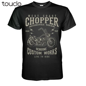 West Coast Chopper Senovinių Motociklų T-Shirt Dviratininkas Užsakymą Bopper Krad S-3Xltop Kokybės VYRIŠKI Vasaros T-Shirt Mados
