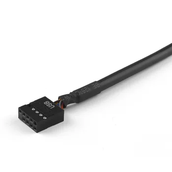 ULT-Geriausias 100vnt/maišas Didmeninė 19 20 Pin USB 3.0 Male 9 Pin USB 2.0 Moterų Motininės Plokštės Antraštė Adapterio Kabelį 15CM