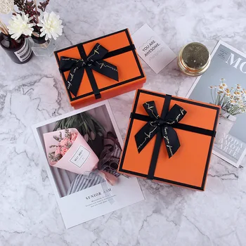 AVEBIEN nauja Oranžinė Helovinas dovanų dėžutėje kvepalai, kosmetika, piniginė, dovanų pakavimo dėžutės Vestuvių, gimtadienio dovanų maišą popieriaus коробка