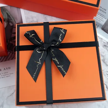 AVEBIEN nauja Oranžinė Helovinas dovanų dėžutėje kvepalai, kosmetika, piniginė, dovanų pakavimo dėžutės Vestuvių, gimtadienio dovanų maišą popieriaus коробка