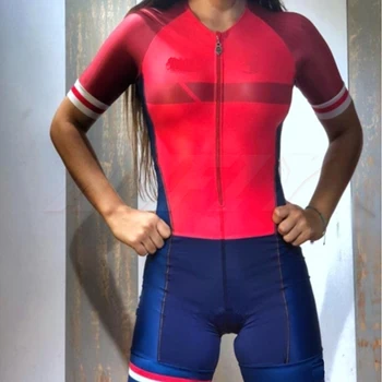2020Women profesinė Triatlonas skinsuit Trumpas Rankovės Dviračių Jersey Rinkiniai kafitt macaquinho ciclismo feminino eiti pro Jumpsuit