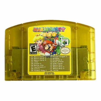 N64 18 1 žaidimo Kortelės Mario Šalis 1 2 3 Apibendrinimo +15 NAUJIENOS Nintendo 64 Vaizdo Žaidimų Kasetės N64 Konsolę MUMS Versija