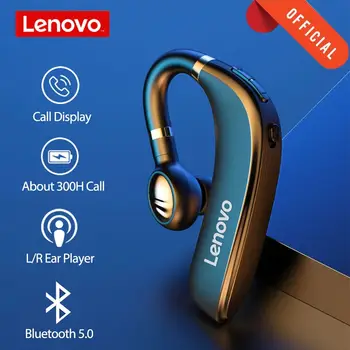 Lenovo TWS Belaidžių Ausinių Ausies Kabliuko Verslo Vienos Ausies Ausinės Bluetooth 5.0 Talpa laisvų Rankų įranga HX106 su Mic Smartfon
