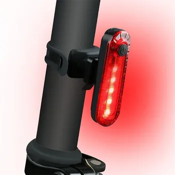 LED Dviračio Galinis Žibintas USB Įkrovimo užpakalinis žibintas Dviračių Uodegos Šviesos Saugos Įspėjimas 