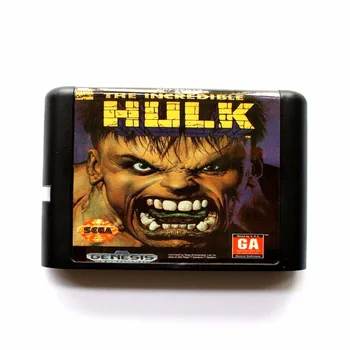 Incredible Hulk 16 bitų MD Žaidimo Kortelės Sega Mega Drive Genesis