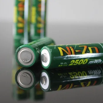 4PCS AA BPI NiZn 1.6 V 2500mwh AA Įkraunamos Baterijos