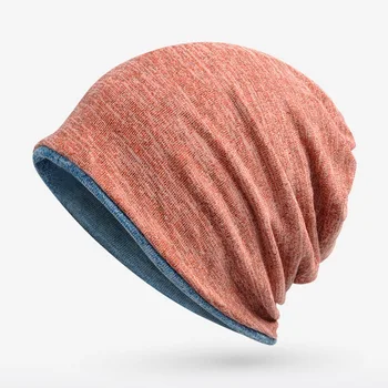 Prekės NUZADA Žiemos Medvilnės Skrybėlę Išlaikyti Šiltas Vyrai Moterys Apsidraudimo Bžūp Du Būdai, kaip Naudoti Skullies Beanies Megzti Mezgimo Kepurės variklio Dangčio