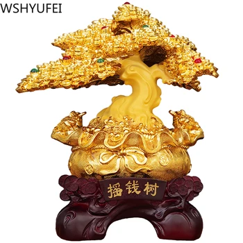 Kinų Stiliaus Lucky Turto Medžio Derva Papuošalai Amatų Namų Kambarį Tyrimas Stalas Housewarming Statula Papuošalai Dovanos