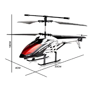 RCtown Sraigtasparnis 3.5 CH Radijo Kontrolės Sraigtasparnis su LED Šviesos Rc Sraigtasparnis Vaikams Dovanų Grūdintas Plaukioja Žaislai Modelis