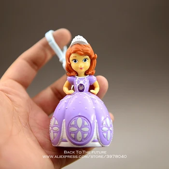 Disney Sofija Pirmą princesė 8cm mini lėlės Veiksmų Skaičius, Laikysena Anime Apdailos Surinkimo Statulėlės Žaislo modelis vaikams