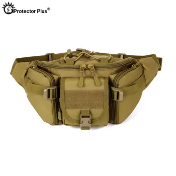 PROTECTOR PLUS Taktinis Krepšys Karinis Stilius MOLLE Sistemos Iškylų krepšys, atsparus Vandeniui Camo Juosmens krepšys Lauko Žvejybos Sporto Dviračiu
