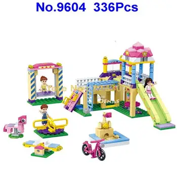 Gudi 336pcs šiuolaikinės merginos pramogų parko statyba blokai Žaislas