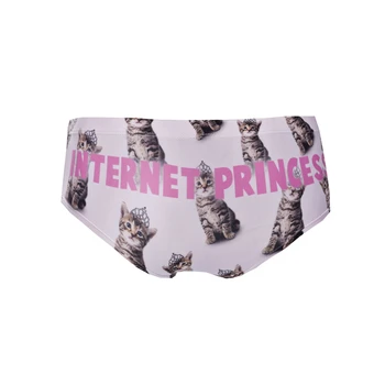 Interneto Princess Cat Karšto Seksualus Moterų Apatinis Trikotažas Dirželius Trumpikės Mielas Spausdinti Moterų Apatinius, Įdomių Kelnaitės Lady