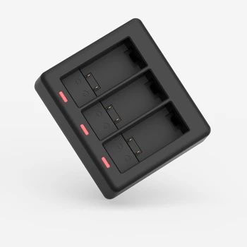 Protingas, Greitai 3-lizdas Baterijos Įkroviklio Go Pro Hero 9 black Veiksmo Kamera su Įkrovimas USB Duomenų Kabelį, Tipas C