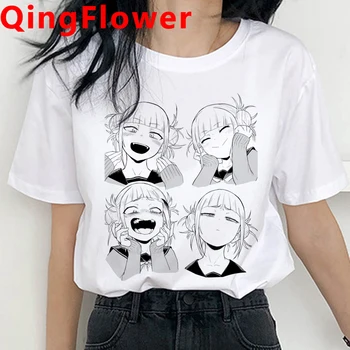 Senpai Harajuku Funny Cartoon Grafika Marškinėliai Moterims Hentai Himiko Toga Anime T-shirt Waifu Ullzang Marškinėlius Vasaros Top Tees Moteris