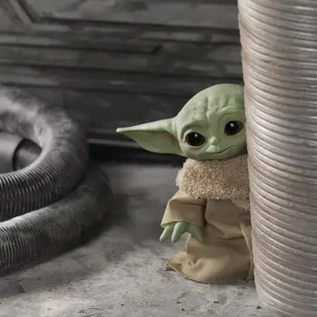 Star Wars Mandalorian Vaikas Yoda Kūdikio, Vaiko Kalbėti Pliušinis Žaislas su Charakteriu Skamba ir Aksesuarai Voiceable Žaislas