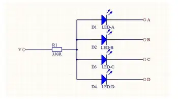 4-Way Audio I2S / IIS Perjungimo Modulis I2S Rezervo Valdybos jungikliu Pasirinkite 1 iš 4 Signalo