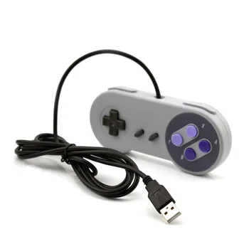 Karšto Pardavimo Retro USB Valdiklio Super Nintendo SNES USB Valdiklis, skirtas PC, 