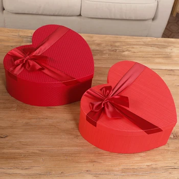 Floristas Skrybėlių Dėžės Raudona Širdies Formos Saldainių Dėžučių Rinkinys, 3 Dovanų Dėžutė Pakuotės, Dėžutės Dovanos Kalėdų Gėlės, Dovanos Gyvenimo Vaza
