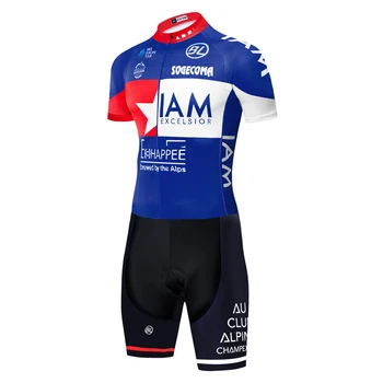 2020 Komanda IAM dviračių skinsuit vasaros lauko skinsuits dviračių triatlonas drabužių kostiumas uniforme ciclismo VYRŲ ropa de bicicleta