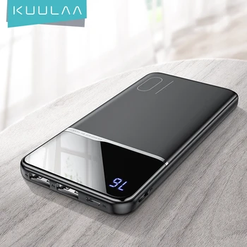 KUULAA galia banko 10000mah nešiojamų įkrovimo poverbank Už Xiaomi Redmi 8 7 iphone 11 X XR powerbank 10000 mah išorės baterija