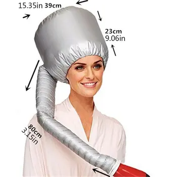 Nešiojamų Minkštas Plaukų Džiovinimo Dangtelis variklio Dangčio Hood Hat Moterų Džiovintuvas Namų kirpykla Tiekimo Reguliuojamas Priedų