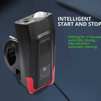 10000Lumen Indukcijos Dviračių Priekinių žibintų Rinkinį 4000mAh USB Įkrovimo Smart priekinis žibintas Su Ragų LED Dviračio Žibintas Ciklo Žibintuvėlis