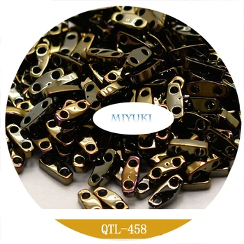 Miyuki, Importuojamų Iš Japonijos QTL 5*1.2*1.9 mm 1/4 Tila Karoliukų, Metalinių Serijos Zawalcowany 13G