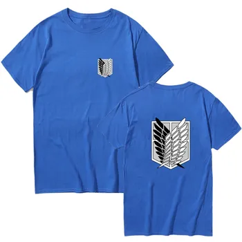Aukščiausios Kokybės Ataka Titan marškinėliai anime plius dydis viršūnes tees vasaros viršūnes mens trumpomis rankovėmis marškinėlius animacinių filmų streetwear t-shirt