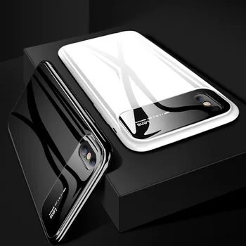 FLH Konsolės Veidrodį Stiklo Apsaugos Hard Cover Pliušinis Apple iphone 12 11pro X/Xr/Xs 7 8 Plius 6 6s Max Prabanga atveju 2021