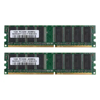 4GB Kit (4x 1GB) DDR1-400MHz KOMPIUTERYJE, Atminties PC1-3200 184pin Non-ECC DIMM Ram,žalia