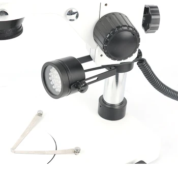 24pcs LED Užpildykite Šviesa Reguliuojamas Kreivai Žiedas Šviesos Įstrižai Sergamumas Žibintas Šviestuvas Lempa 25mm arba 32mm Vaizdo Stereo Microscop