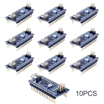 10vnt Mini Nano V3.0 Atmega328p 5v 16m Mikro Valdiklio plokštės, Modulis Arduino