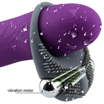 Mini Kulka Penis Vibratorius Žiedas Nedelsiant Ejacualtion Klitorį Stimuliuoja Elastinga Silikoninė Sekso Žaisliukai Vyrams Gaidys Vibracija Sexshop