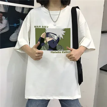 Kietas Naruto Marškinėliai Vyrams Japonijos Kakashi T-shirt Streetwear Harajuku Atsitiktinis Trumpas Rankovės Negabaritinių Viršūnės Vasarą Japonijoje Tshirts