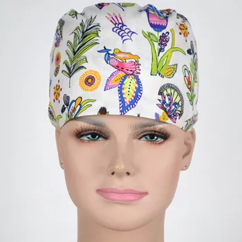 Moteris Spausdinti Šveitimas Kepurės Kaukė Medvilnės Kepurės Gėlių serijos 02