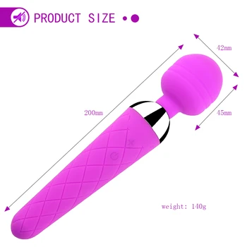 Galingas Vibratorius Body Massager AV Stick Magic Wand Išleidimo Raumenų Clit Vibratorius Suaugusiųjų Sekso Žaislas Sekso Produkto USB Įkrovimo