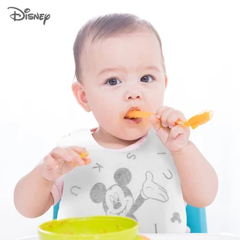 Disney Mickey Mouse Kūdikių Seilinukai Vandeniui Super Minkštas Kūdikio maitinti Didelis Slobber Burp Šluostės Vienkartiniai 20PCs/Box