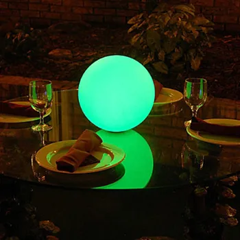 Nuotolinio Valdymo Įkrovimo Stalo Lempa LED Šviesos Kamuolys Patalpų Dekoratyvinis Naktį Šviesos Belaidžius RGB Šviesos 16 Spalvų Valgomasis