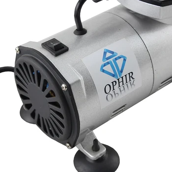 OPHIR Mini Oro Kompresorius su Filtro Laikiklis Airbrush Oro Kompresorius Nustatyti Modelis Hobis Kūno Tapyba 110V/220V AC089