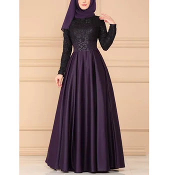 Dubajaus Moterų Ilgos Suknelės Musulmonų Kaftan Islamo Skraiste Femme Moterims Abaja Rudenį Malda Moteriška Suknelė Vakare Kratinys Drabužiai